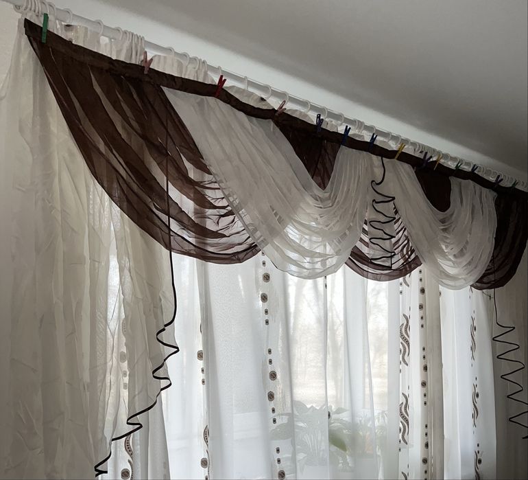 Ламбрекен 3 м Шифоновый ламбрекен Ламбрекен шифоновый трехметровый