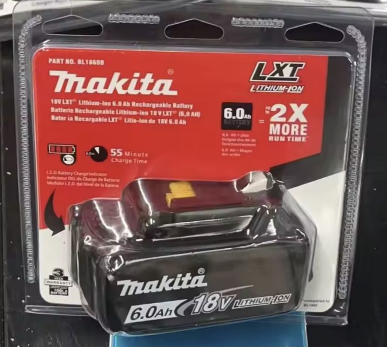 Makita BL1860B 2 X 18v 6Ah LXT Li-ion Genuine Makstar Battery Twin Pack - Foto 9