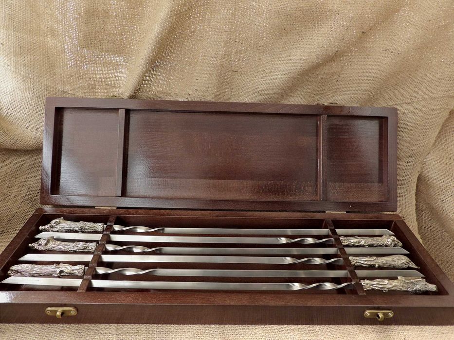 Подарок мужчине, охотнику, отцу, мужу. Шампура Трофей. Премиум класса.