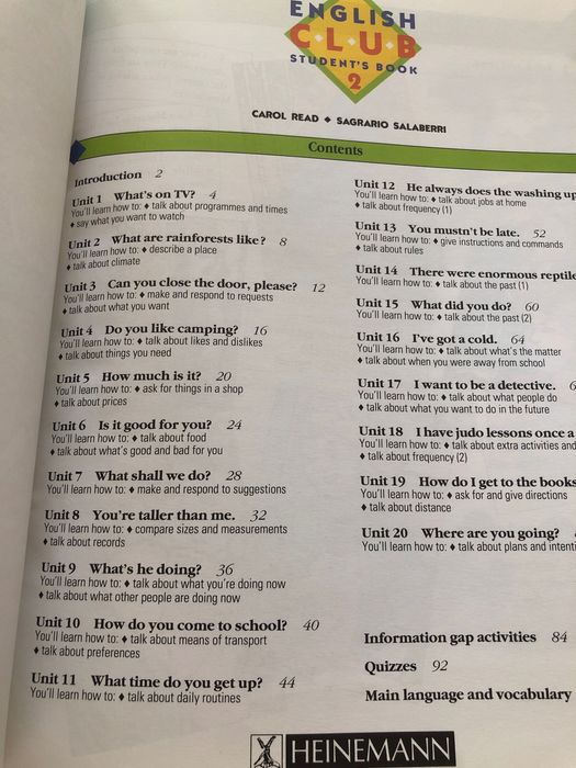 English Club 2 SB, Activity Book + kasety gratis