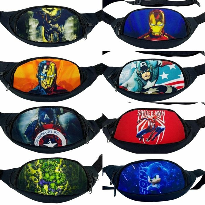 Бананка дитяча із малюнком популярних героїв серіалів та ігор