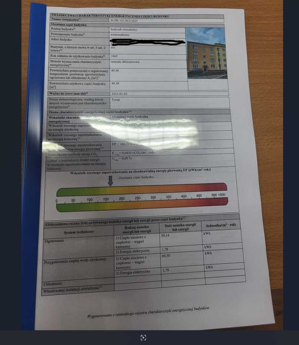 Świadectwa Charakterystyki Energetycznej