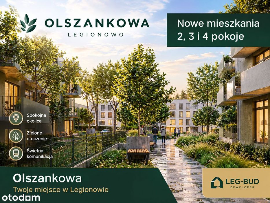 2 pokoje 42,2 m2 w Legionowie od dewelopera