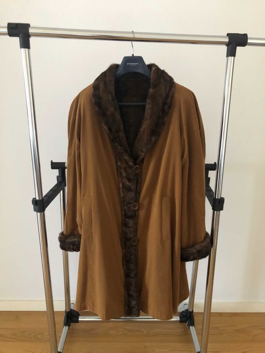 Casaco comprido pele vison reversível