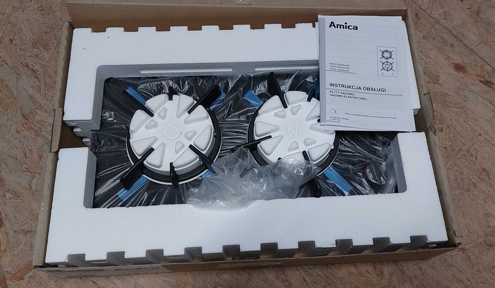 Amica płyta gazowa 2 palniki
