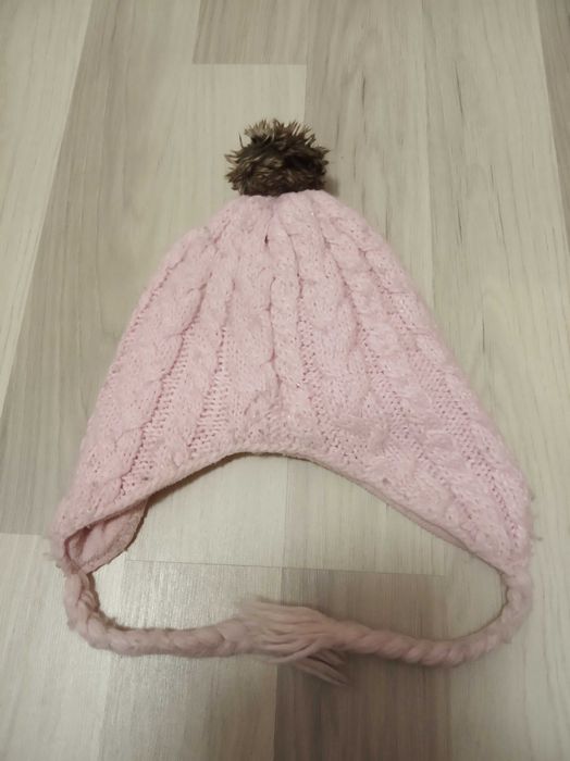 czapka zimowa różowa H & M 110/128
