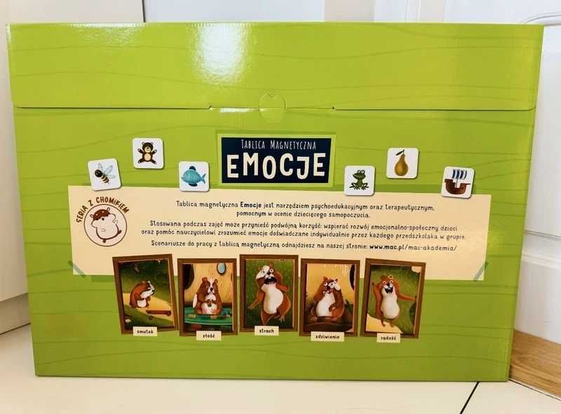 Emocje tablica magnetyczna MAC edukacyjna plansza przedszkole szkoła TUS psychologia
