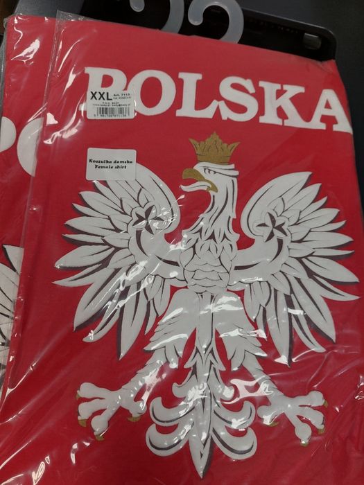 Koszulki Polska z orłem i napisem POLSKA różne rozmiary i wzory