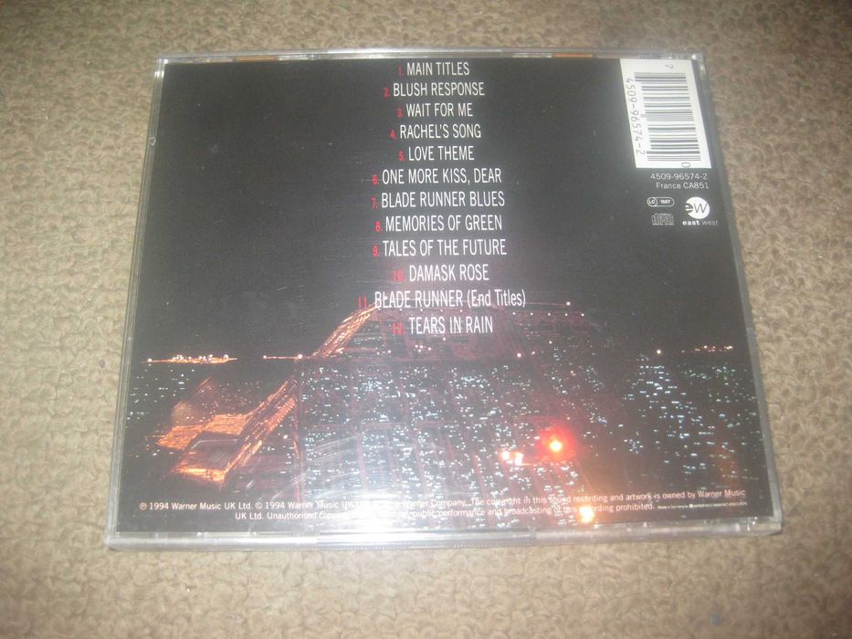 CD da Banda Sonora (OST) do Filme "Blade Runner"