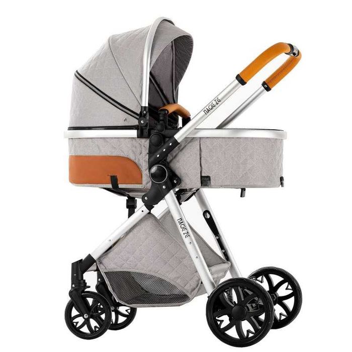 Carrinho bebé 3 em 1 Cinza NOVO