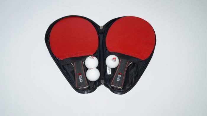 JOOLA Duo Pro 2 Zestaw do tenisa stołowego 2 rakietki 3 piłeczki