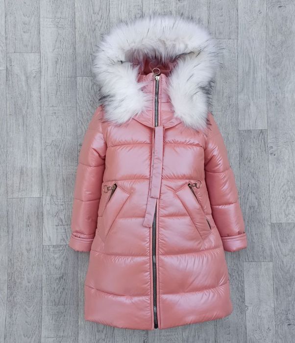 Зимова куртка пуховик дівчинка 116, 122 , 128, 134 см