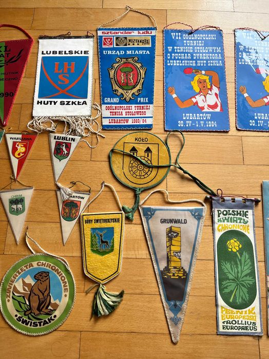 Proporczyki z lat 1980 PRL czasy komunizmu