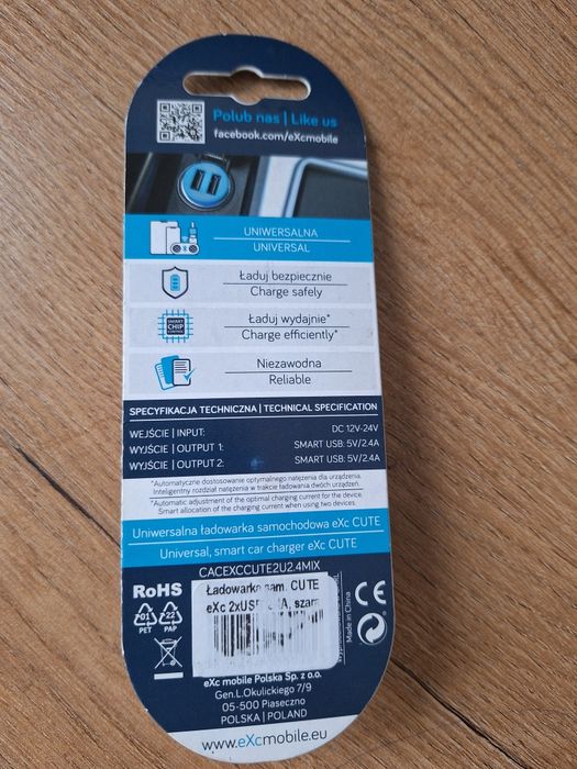 Uniwersalna ładowarka samochodowa 12w