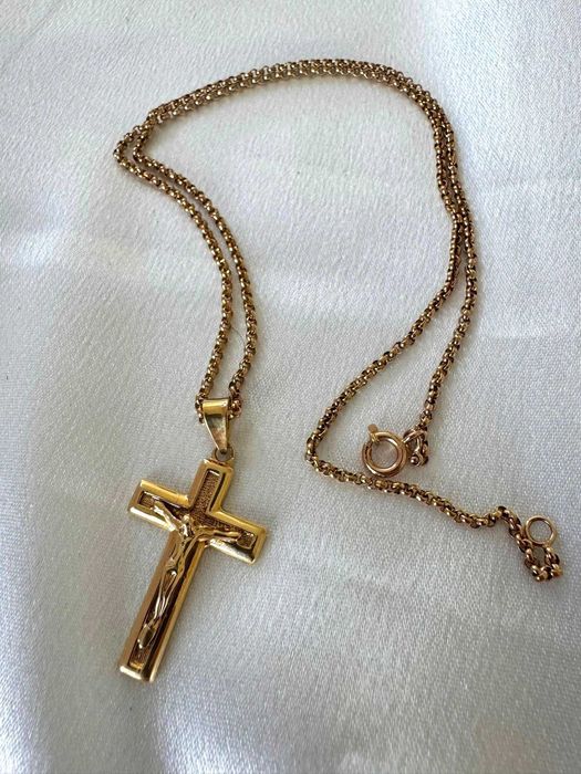 Fio "Cristo" – Ouro 19.2k - 14.14gr - 55cm