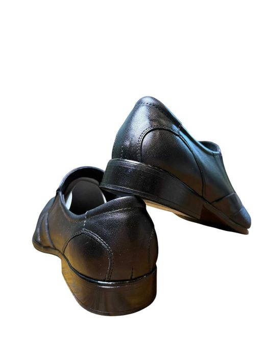 Męskie eleganckie półbuty wsuwane czarne 44 HW603WZ CZARNY