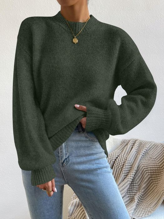 Sweter Prążkowany Dzianinowy Pullover Shein S