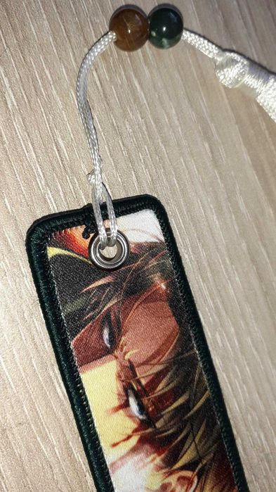Marcador de livros Levi Ackerman Porta chaves anime attack on titan