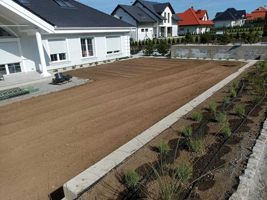 Glebogryzarka separacyjna, usługi glebogryzarką, równanie terenu