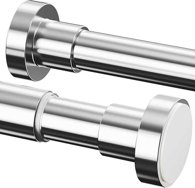 Drążek do zasłony prysznicowej teleskopowy stal nierdzewna 110-200 cm