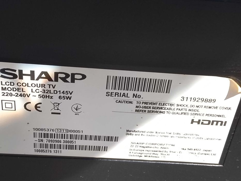 Telewizor Sharp 32 cale - sprawny brak pilota / Polecam