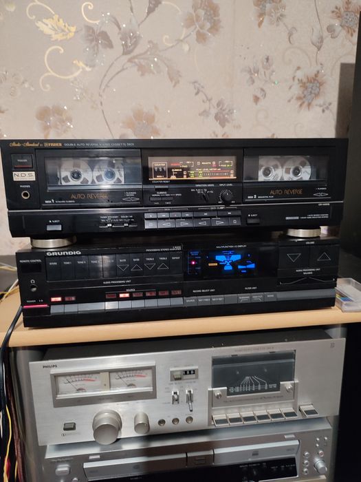 Кассетная дека fisher CR-W915.