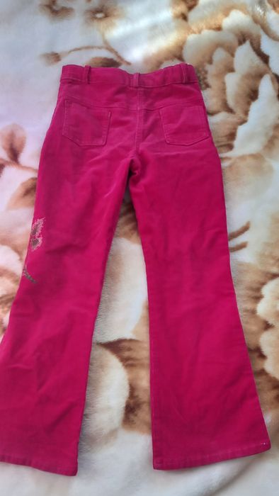 Розові штани велюрові