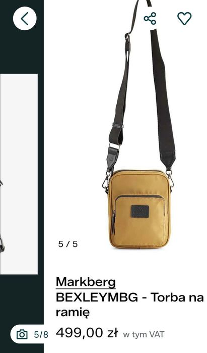 MARKBERG DENMARK torba typu Crossbody  Bexley z recyklingu.