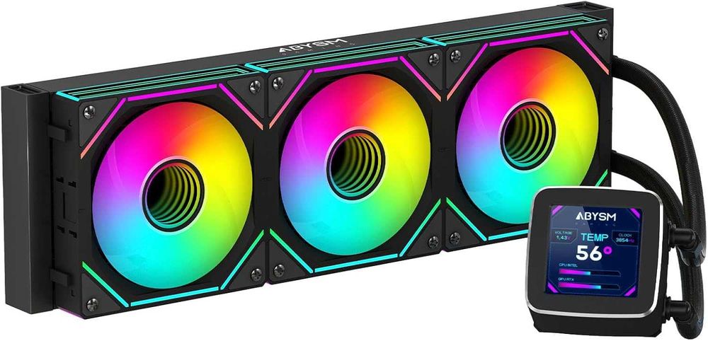 Рідинне охолодження ABYSM Gaming OCEANIC 360 Black ARGB РК-дисплей