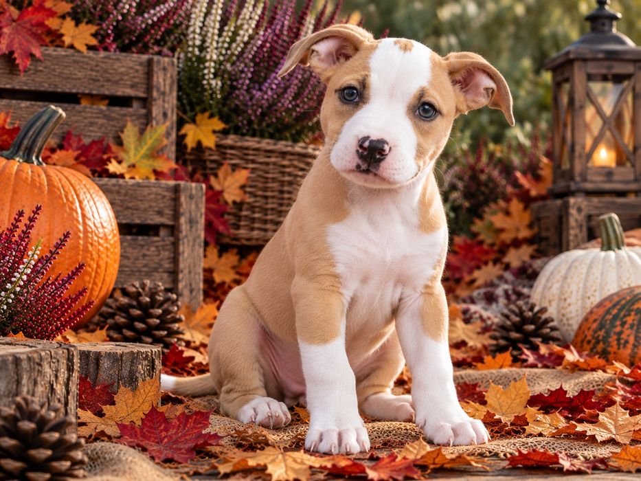 Urocza i rodzinna suczka Amstaff!
