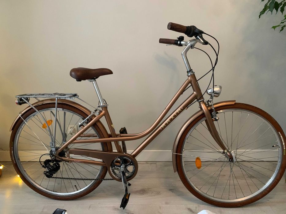 Rower MAXIM damski 28” złoty lekki alu