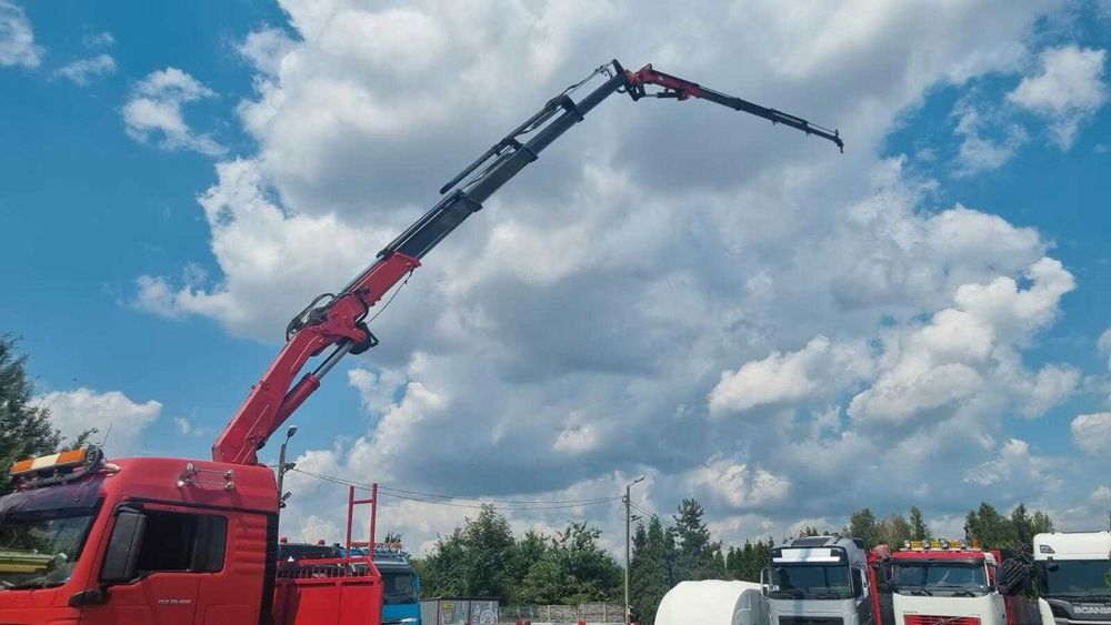 MAN TGX 28.480 HMF 4220+стріла FJ 900 26м кузов ще висувається на 1.5м