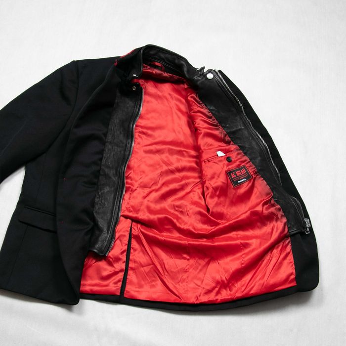 Marynarka DIESEL x AC MILAN – Official Style Partner Wełna/Wiskoza 52