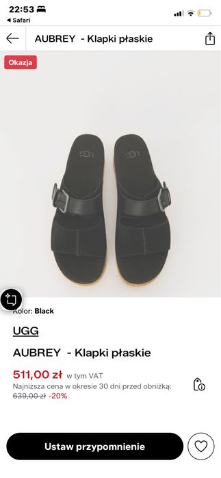 Nowe klapki ugg rozmiar 41