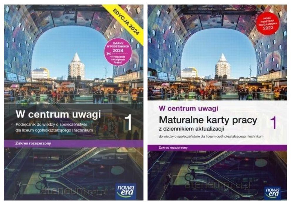 NOWA W centrum uwagi 1 EDYCJA 2024 Karty Pracy + Podręcznik Nowa Era