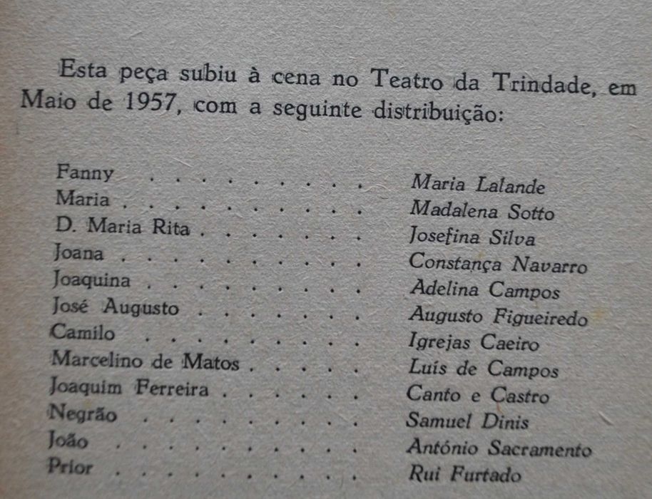 Camilo e Fanny de Manuela de Azevedo - 1ª Edição Ano 1957