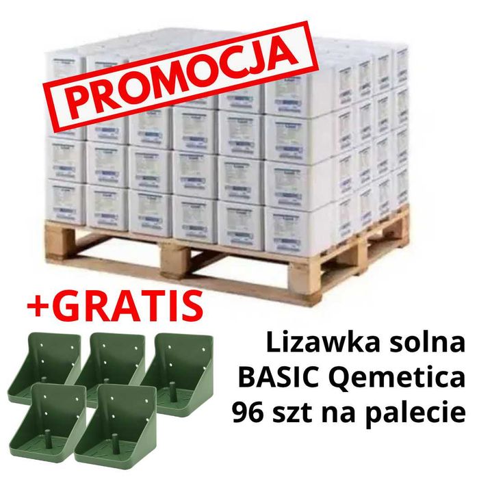 Lizawka solna biała 10 kg dla zwierząt kostka sól 96 szt paleta