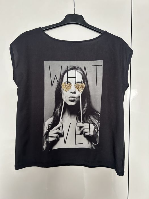 Czarny T-Shirt Mohito Rozmiar 36 S