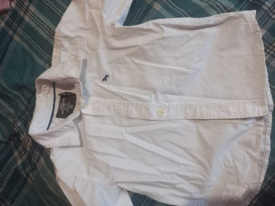 Koszula hm biala 98 plus sweterek