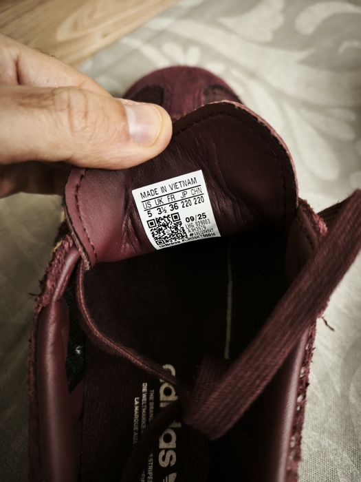 tenis mulher adidas samba og burgundy tamanho 36