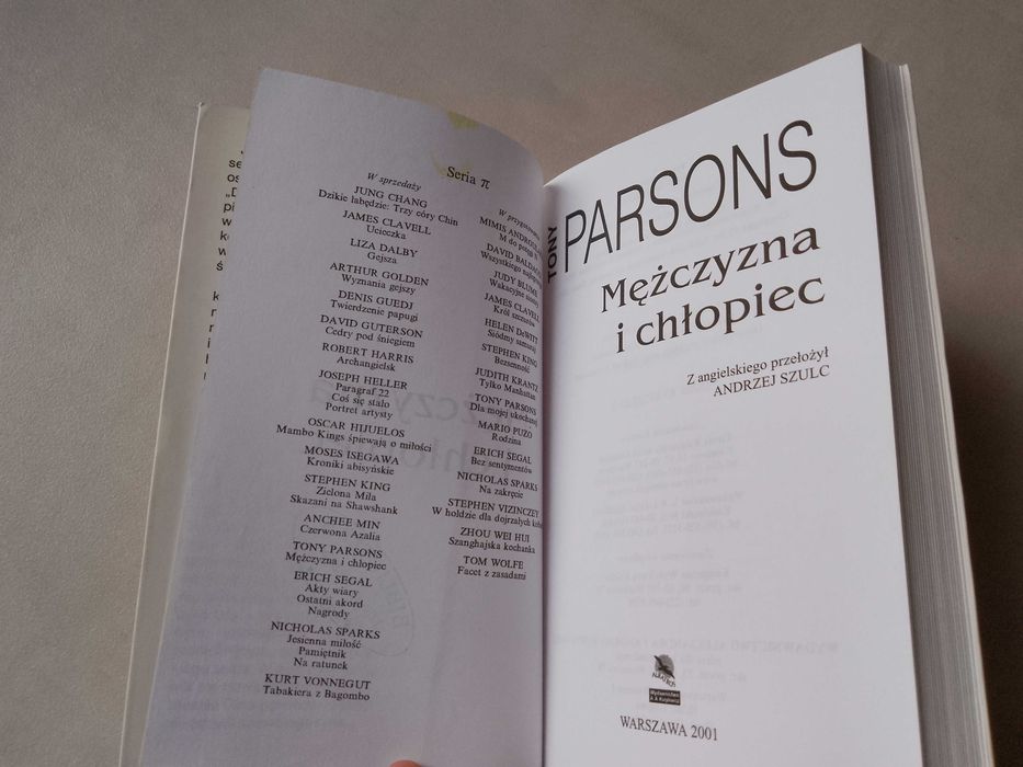 T. Parsons "Mężczyzna i chłopiec" 2001