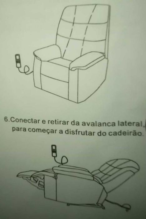 excelente poltrona reclinável para massagens, em pele