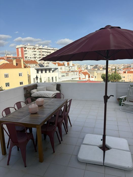 Mesa de jardim madeira de acacia 180x90 com 8 cadeiras