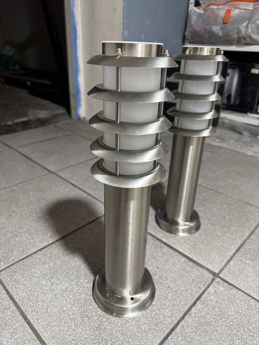 Dwoe piękne ogrodowe, tarasiwe lampy lindby