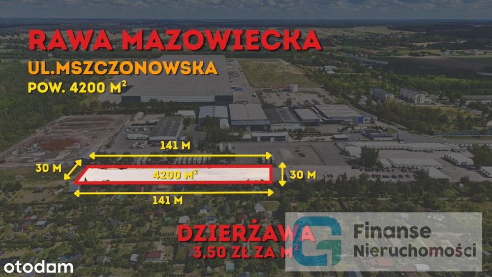 Utwardzony Teren Produkcyjny DO Dzierżawy | 4200 m