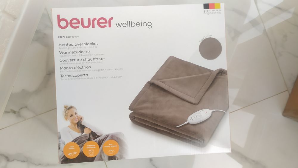 Електроковдра BEURER HD 75 Cosy Taupe 130*180, Beurer HD75