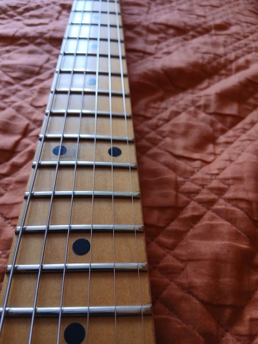 Mayones flame stratocaster