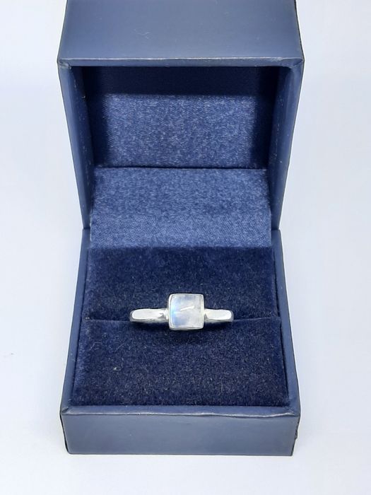 Pierścionek ze srebra, srebro 925 z labradorytem