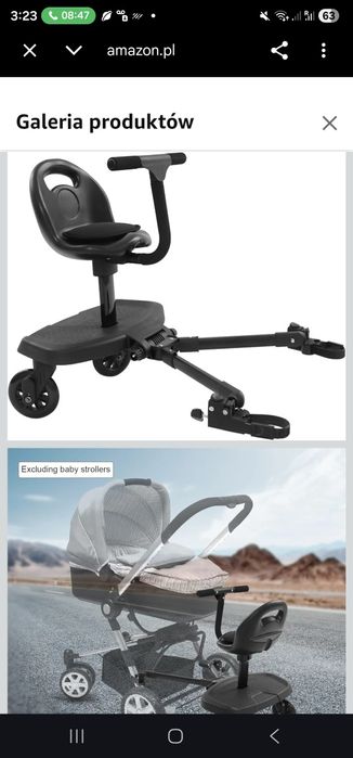 Uniwersalna Dostawka  do wozka