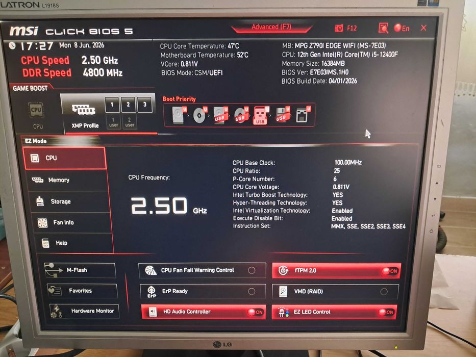 Motherboard MSI Z790I EDGE WIFI (Socket 1700 - ITX)